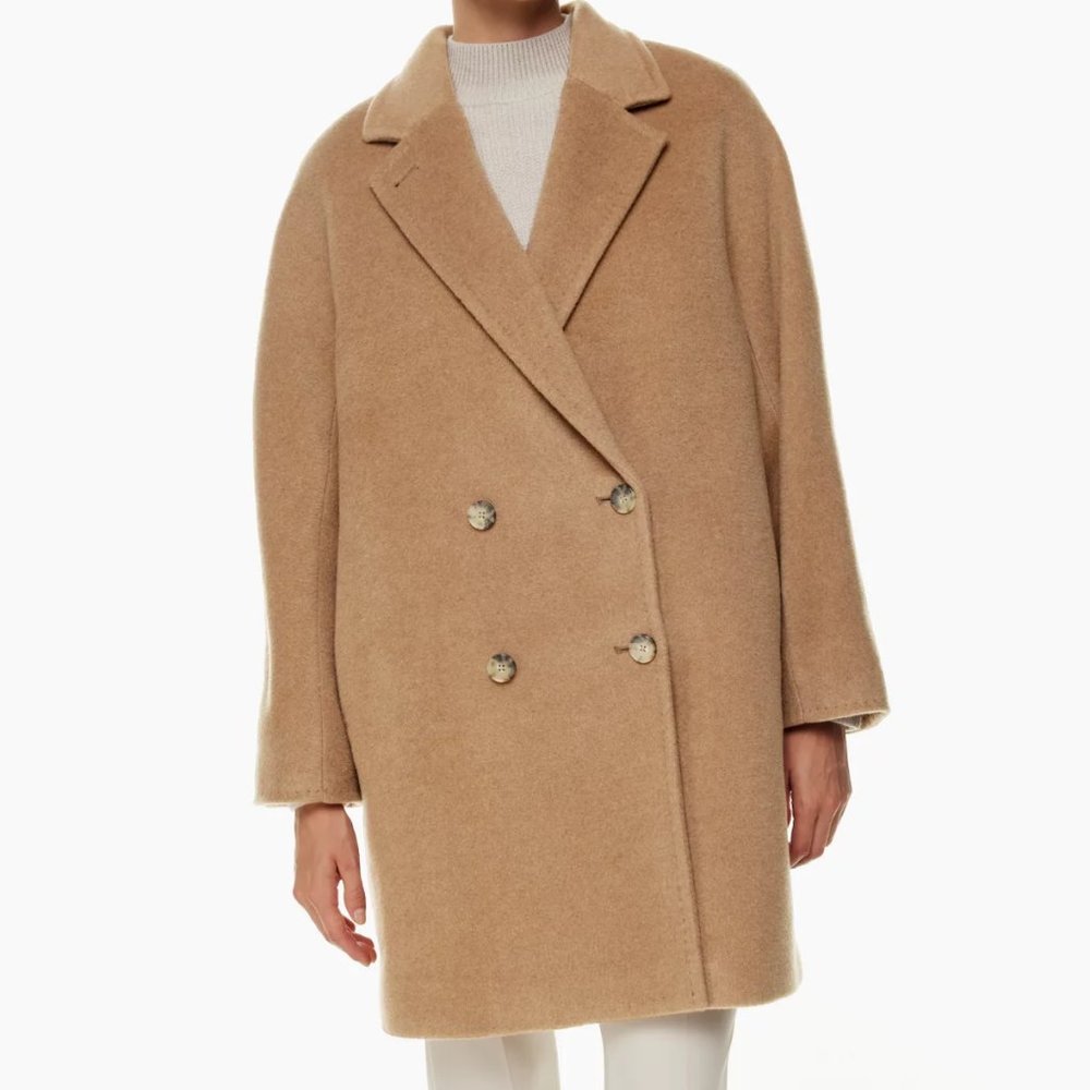 Babaton The Slouch Coat Mid in Cocoa Sand - Size 1